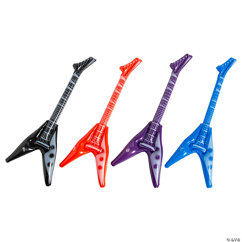 Small Inflatable V Guitars - 12 Pc. Image
