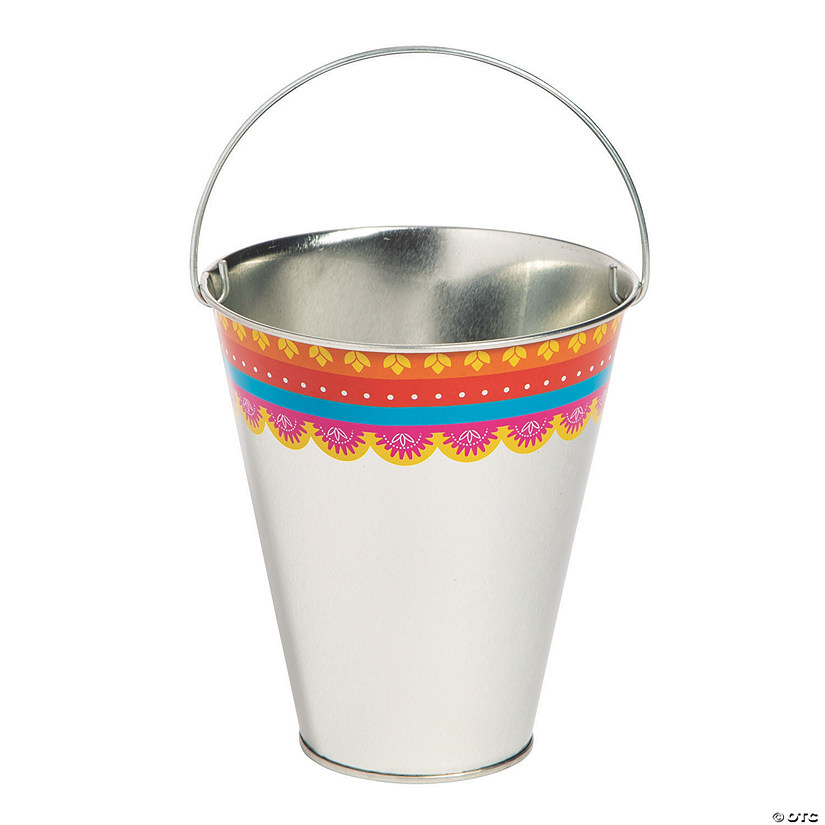 Small Metal Fiesta Pails Oriental Trading