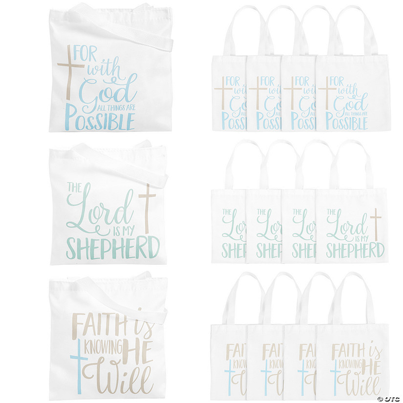 Small Religious Canvas Tote Bags Oriental Trading