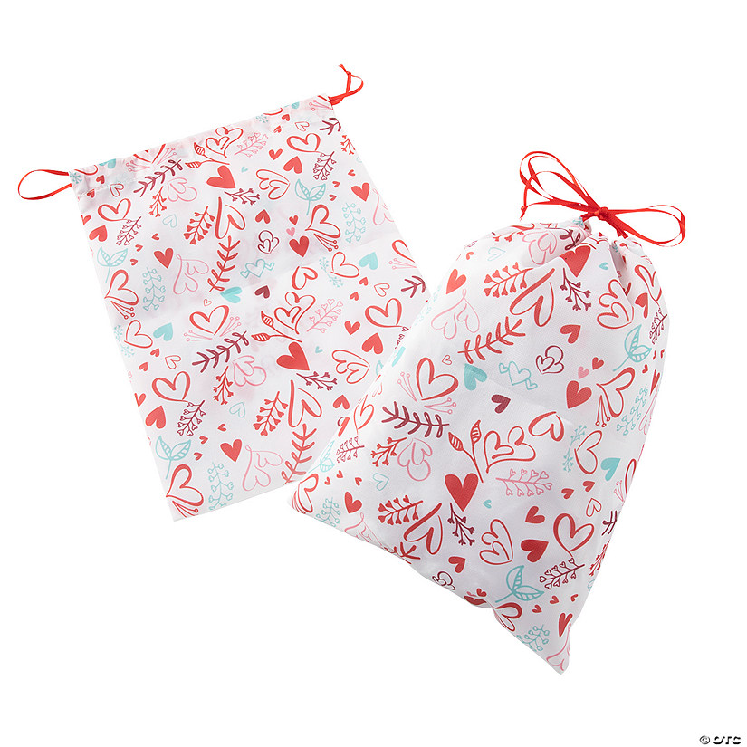 Small Valentine Drawstring Treat Bags - 6 Pc. Image