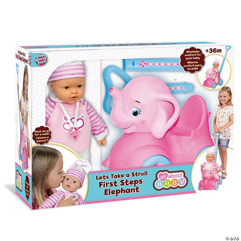 Small World Toys Let's Take A Stroll First Steps Elephant Image