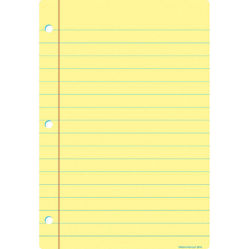 Smart Poly Chart, 13" X 19", Light Yellow Notebook Paper