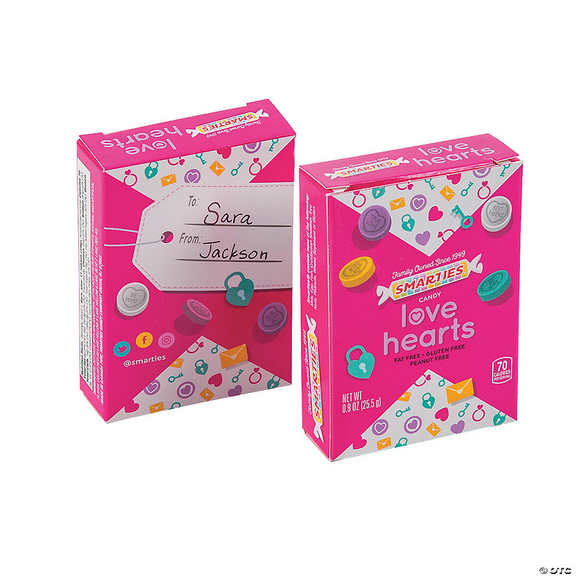 Smarties<sup>&#174;</sup> Candy Love Hearts Valentine Exchanges - 32 Pc. Image