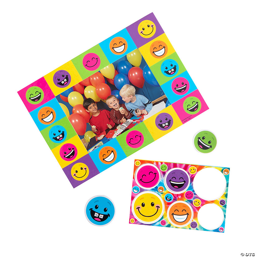 Smile Face Picture Frame Magnets - 12 Pc. Image