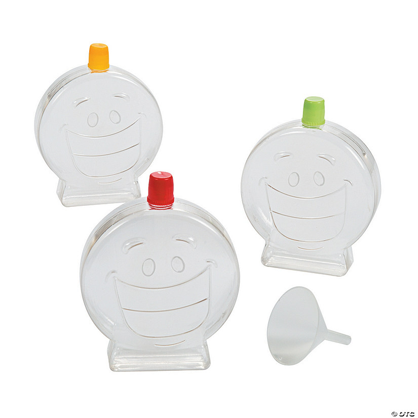 Smile Face Sand Art Bottles - 12 Pc. Image