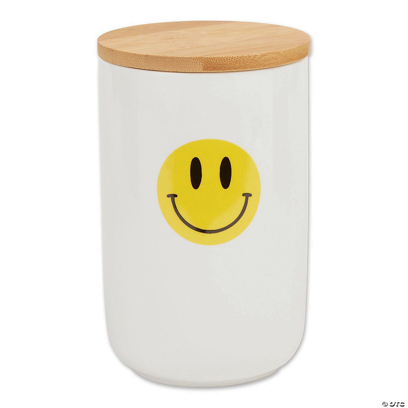 Smiley Face Ceramic Treat Canister Image