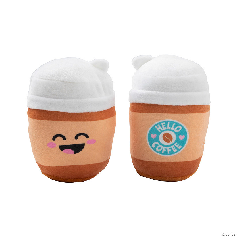 Smiling Plush Coffee Cups - 12 Pc. Image