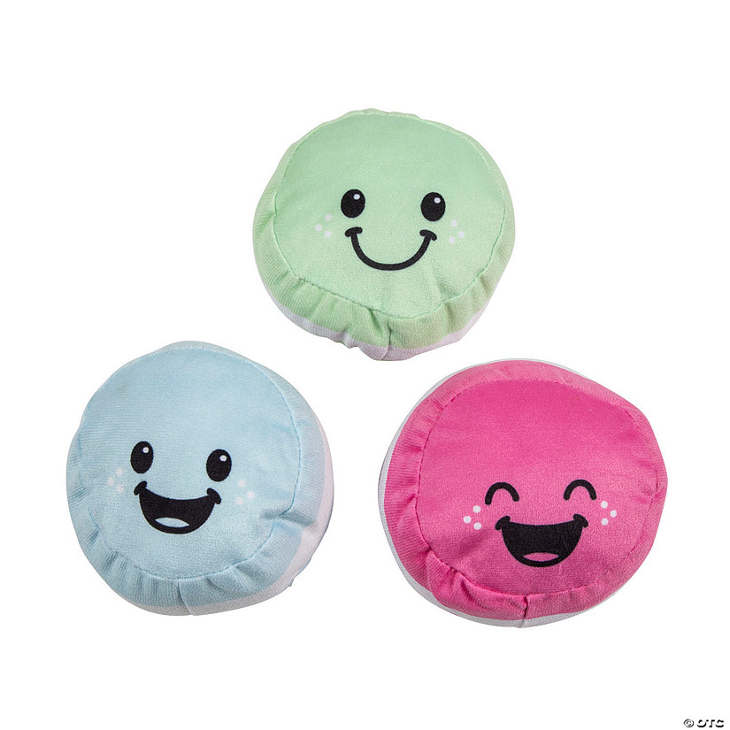 Smiling Stuffed Macaron Characters &#8211; 12 Pc. Image