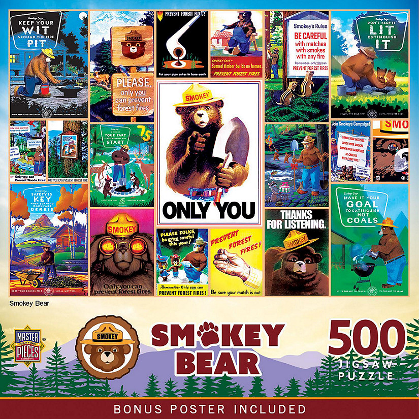 Smokey Bear National Parks 550 Piece Puzzle Image