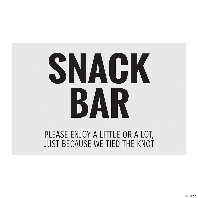 Snack Bar Sign Image
