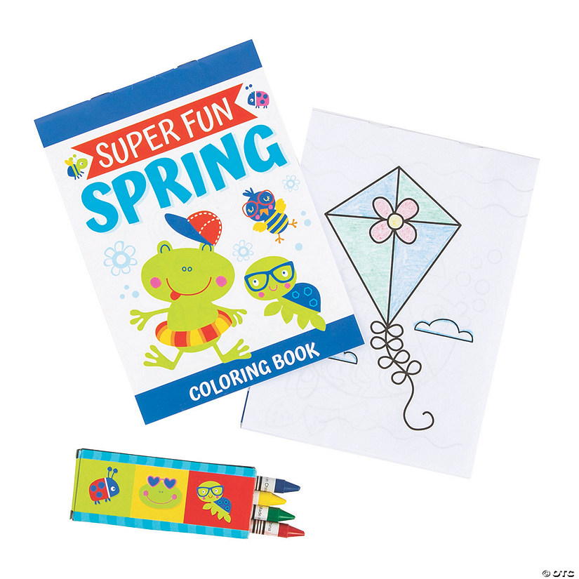 Snappy Spring Coloring Books with Crayons - 24 Pc. Image