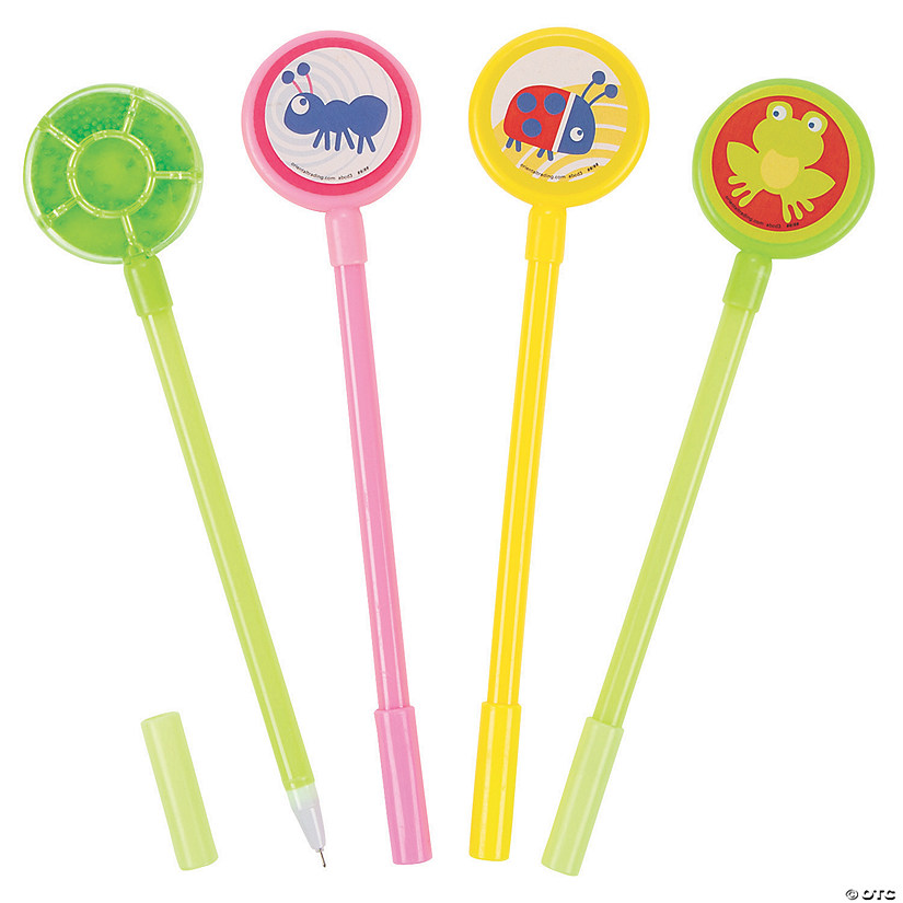Snappy Spring Pens with Noisemaker Topper - 12 Pc. Image