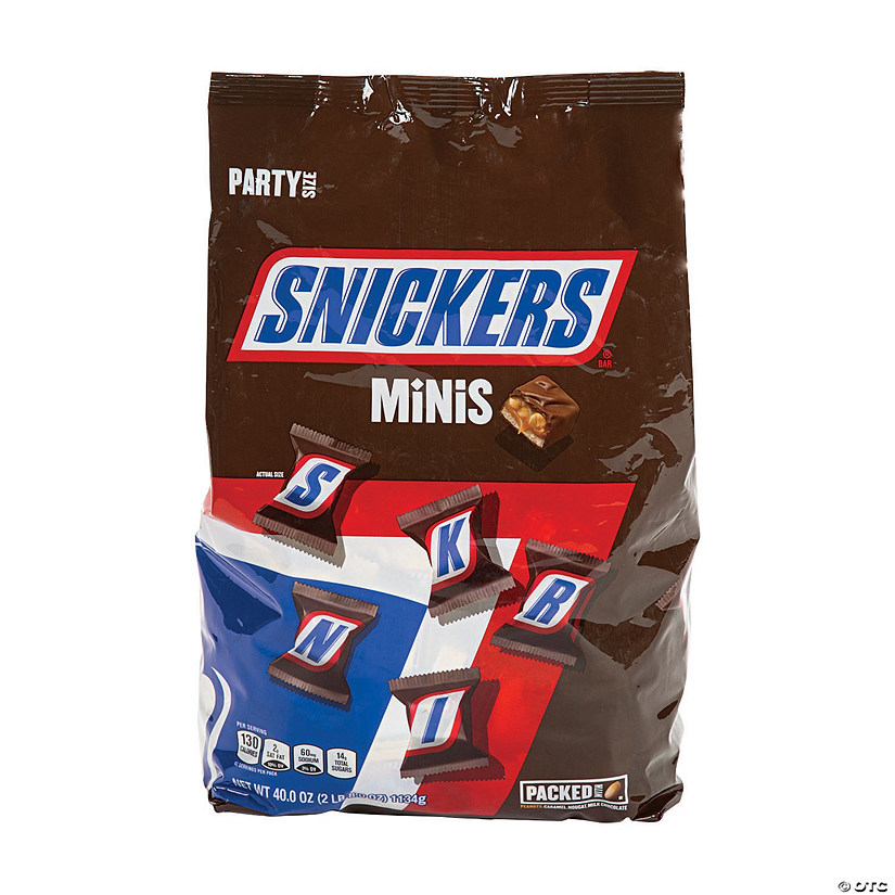 Snickers Minis Chocolate Candy Bars - 40oz | Oriental Trading