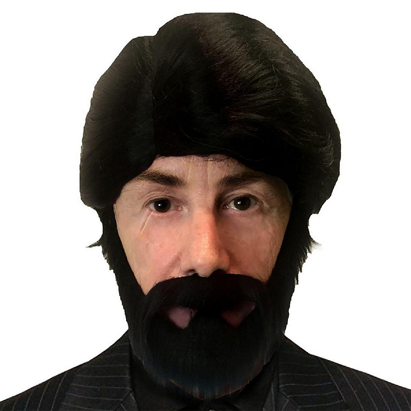 Sniper Adult Costume Beard & Wig Set Image