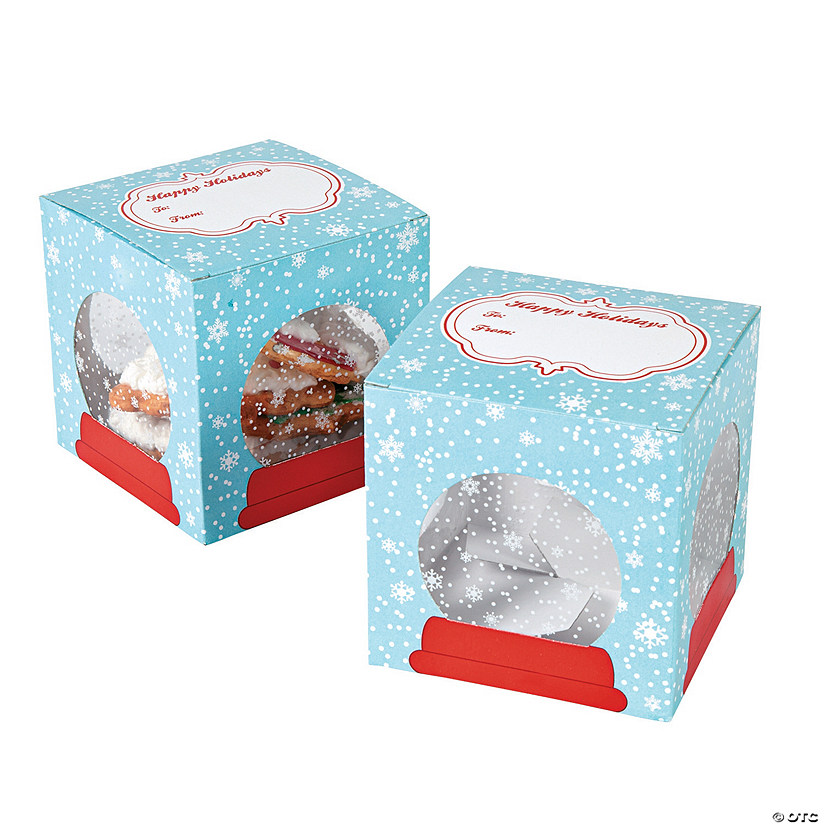 Snow Globe Cookie Boxes - 12 Pc. Image