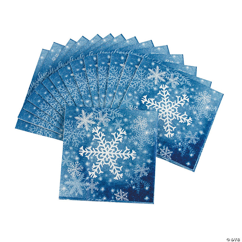 Snowflake Beverage Napkins