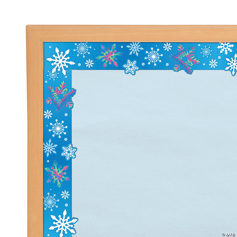 Snowflake Iridescent Bulletin Board Borders - 12 Pc. Image