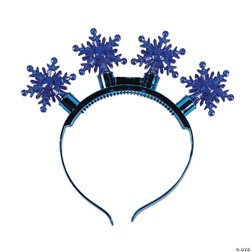 Snowflake Light-Up Headbands - 8 Pc. - Less Than Perfect Image