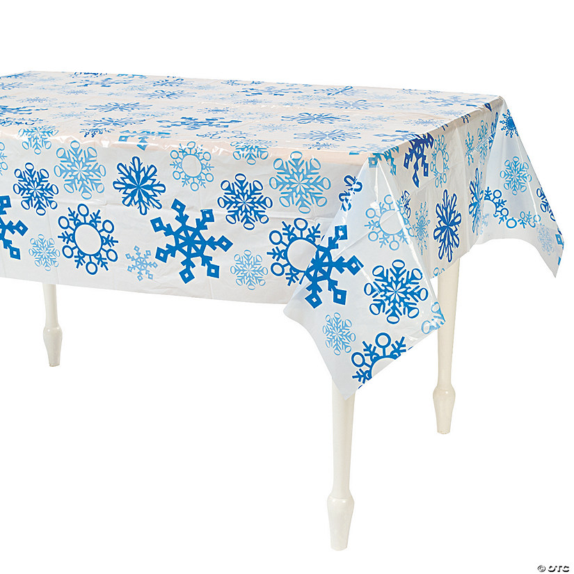 Snowflake Plastic Tablecloth Discontinued