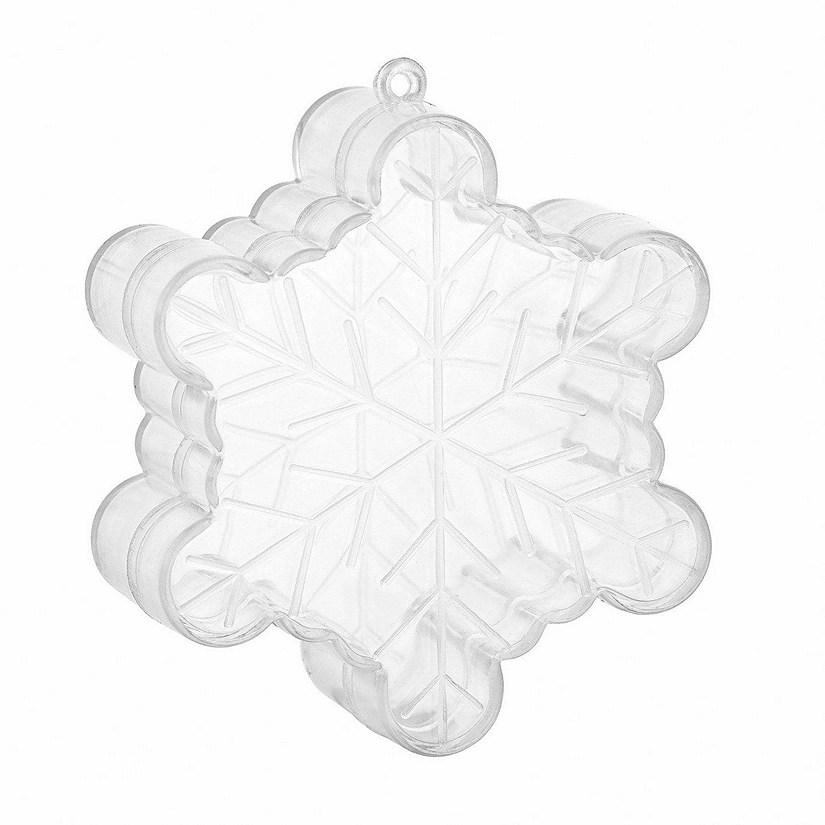 Snowflake Shaped Acrylic Candy Boxes 24 Pack 2.36"X2.36"X0.98" Image
