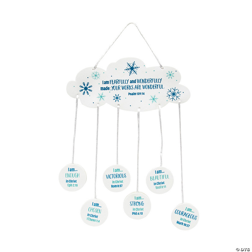 Snowflakes with Bible Verses Mobile Craft Kit - Makes 12 Image