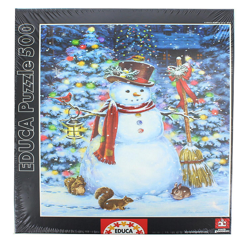 Snowman 500 Piece Jigsaw Puzzle Image