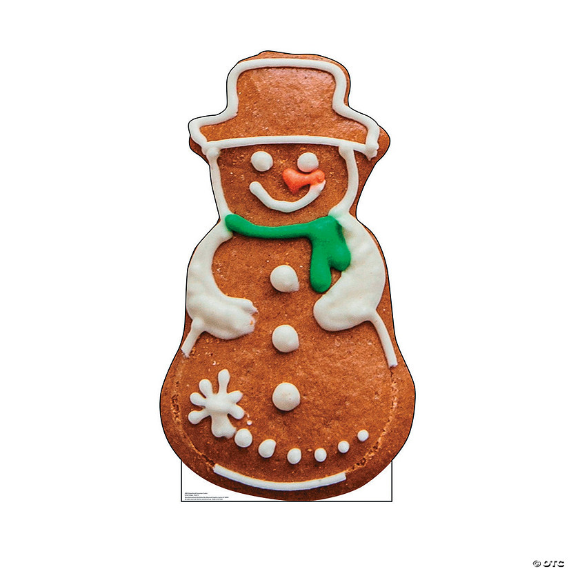 Snowman Gingerbread Cardboard Stand-Up Image