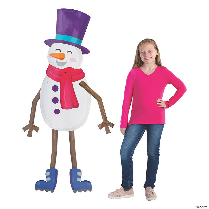 Snowman Jointed Cutout Image