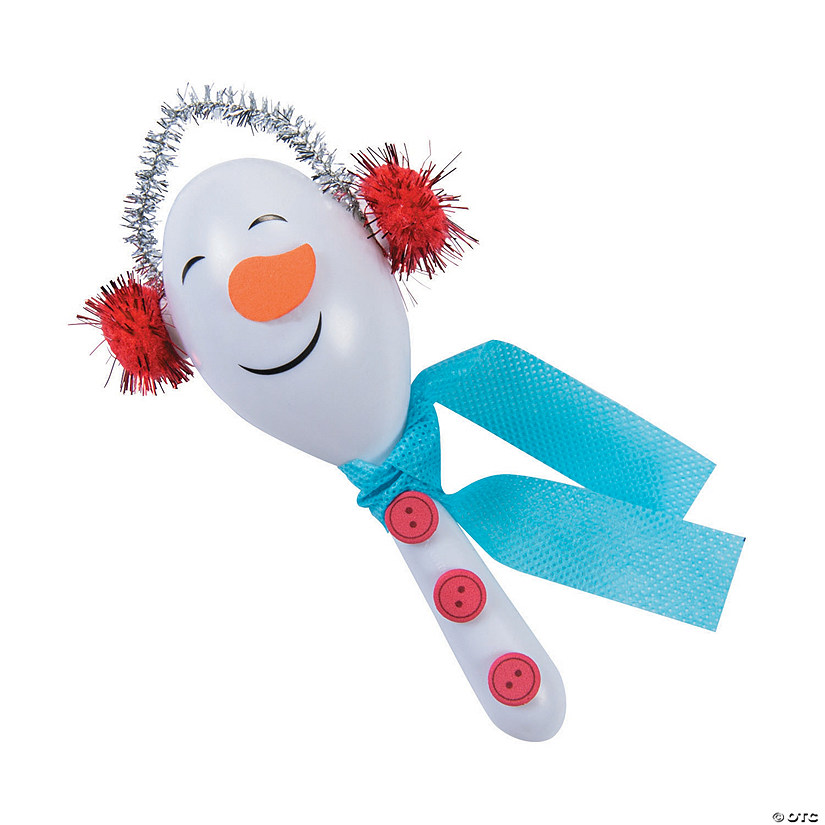 Snowman Maraca Craft Kit - Makes 12 Image