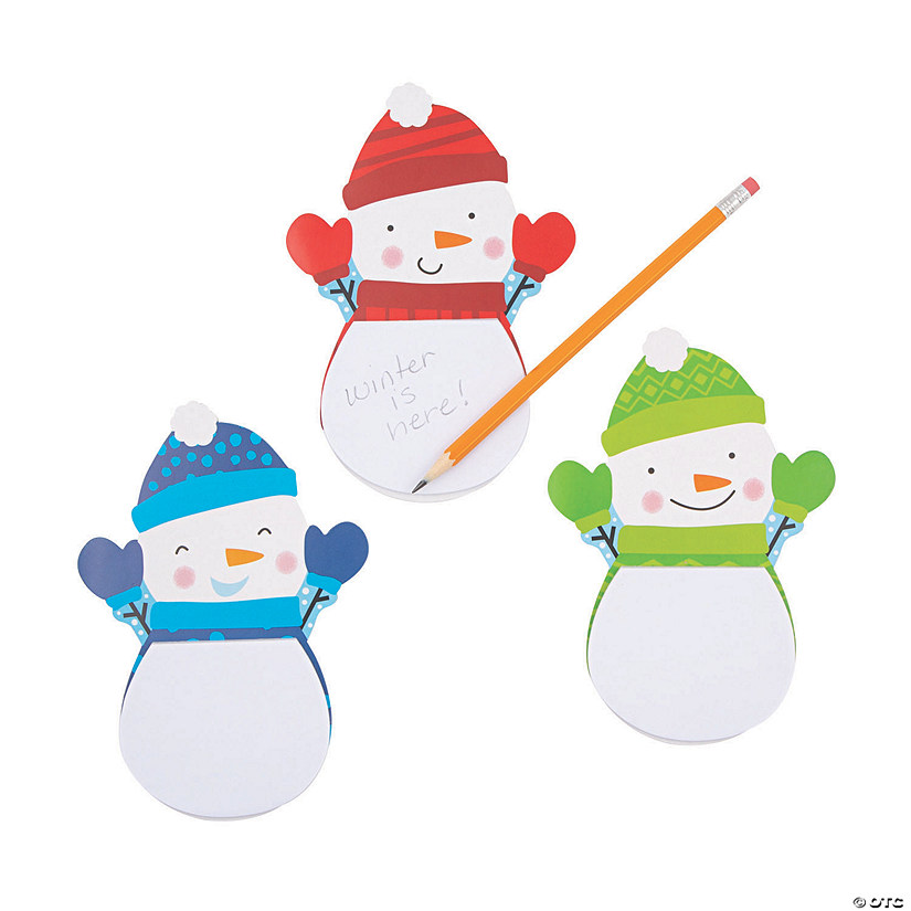 Snowman Notepads - 24 Pc. Image