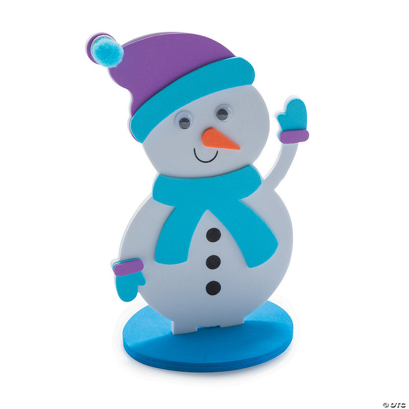 Snowman Stand-Up Craft Kit - Makes 12 Image