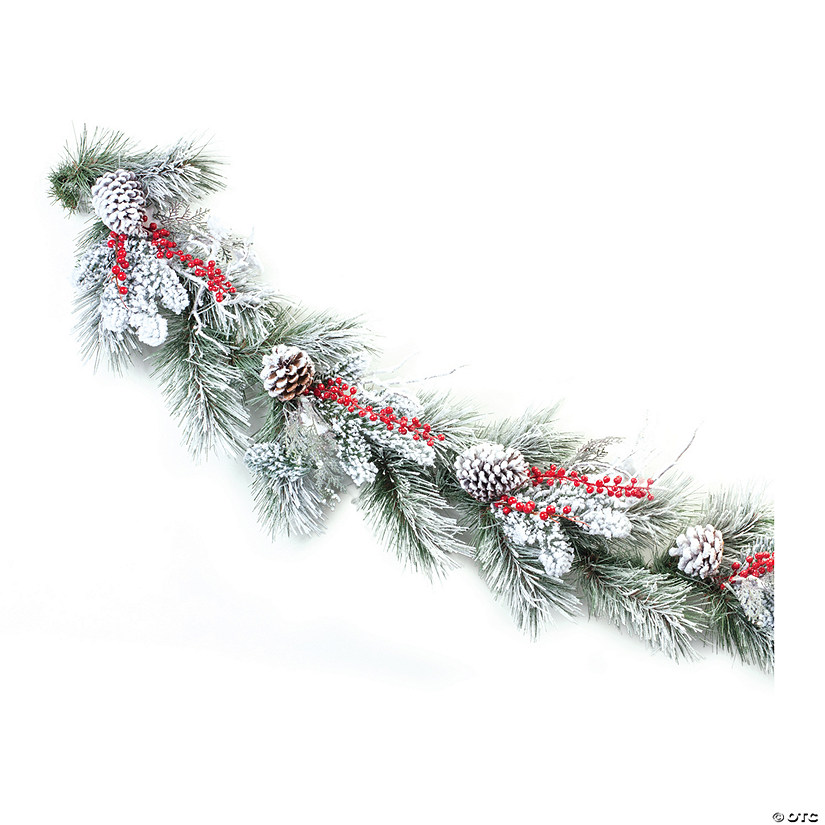 Snowy Pine Berry Garland 6'L Image