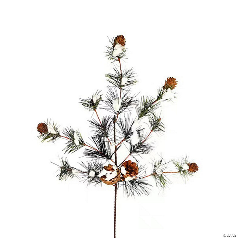 Snowy Pine Spray (Set Of 6) 20"H Pvc Image