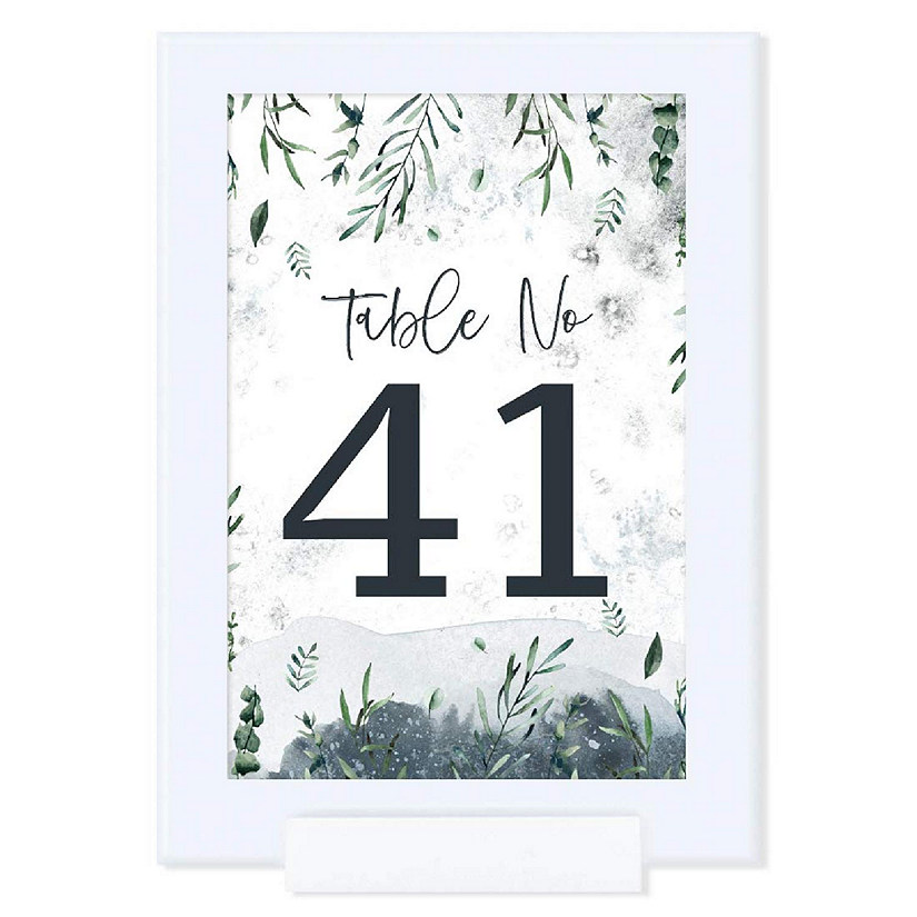 Snowy Woodland Table Numbers 41 60 Image