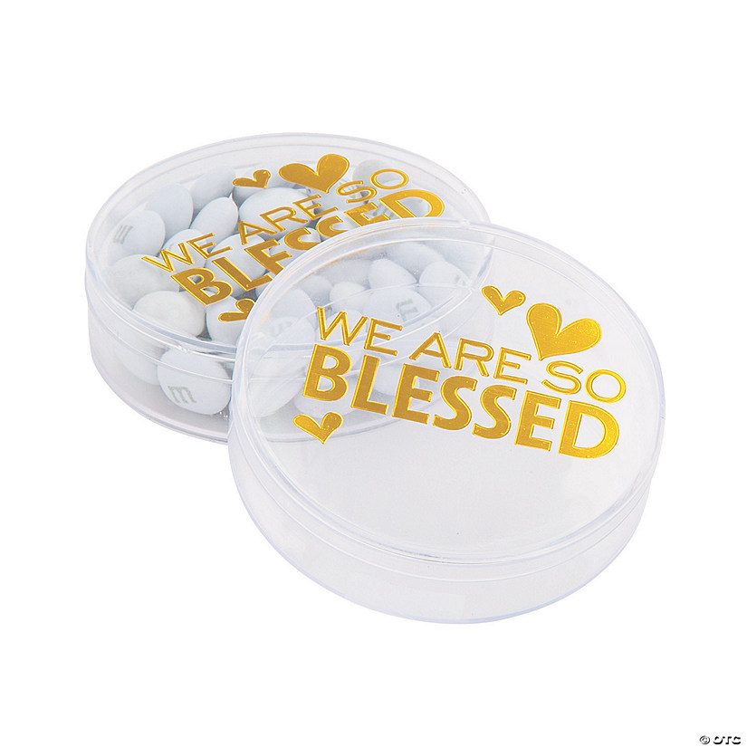 So Blessed Round Favor Containers - 50 Pc. Image