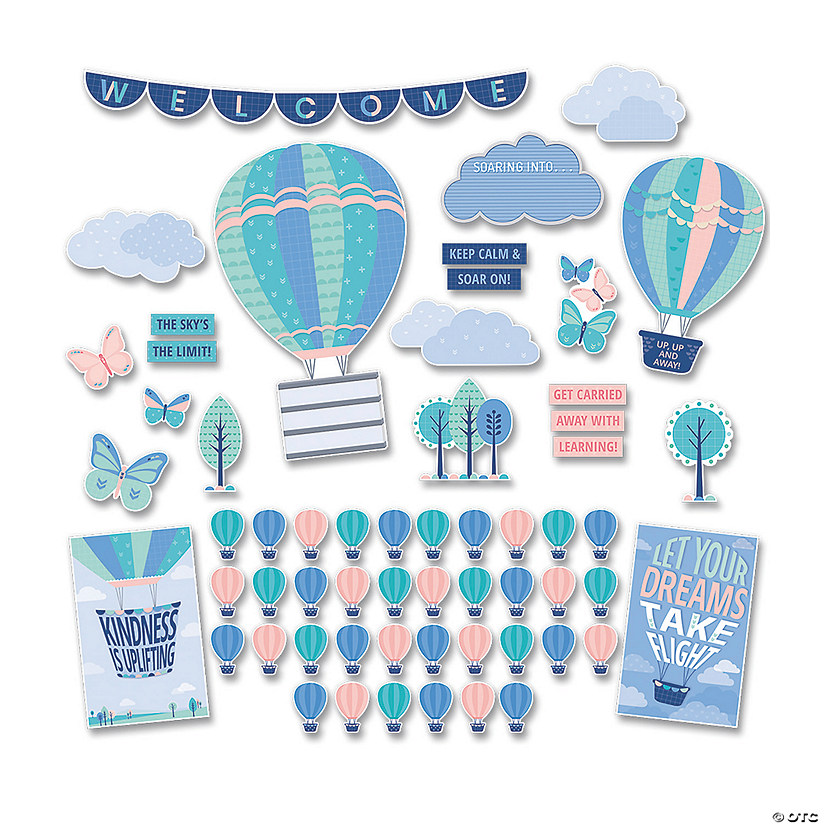 Soaring High Bulletin Board Set - 57 Pc. Image