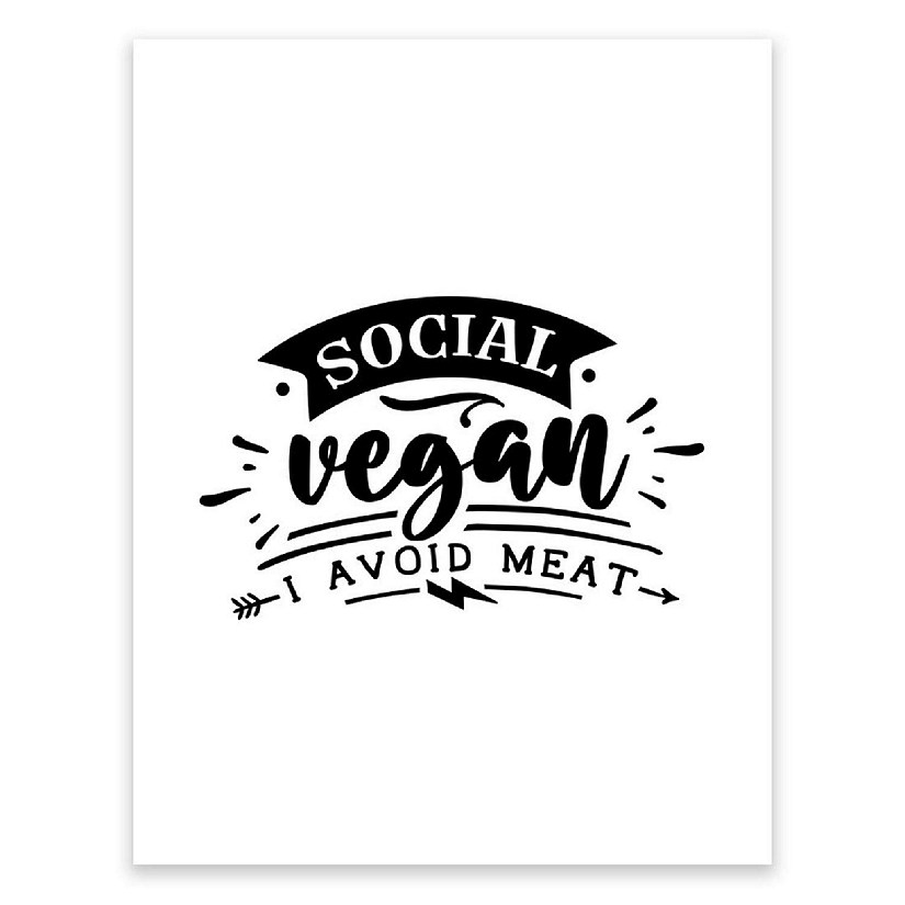 Social Vegan Avoid People 8.5x11in 1Pk Image