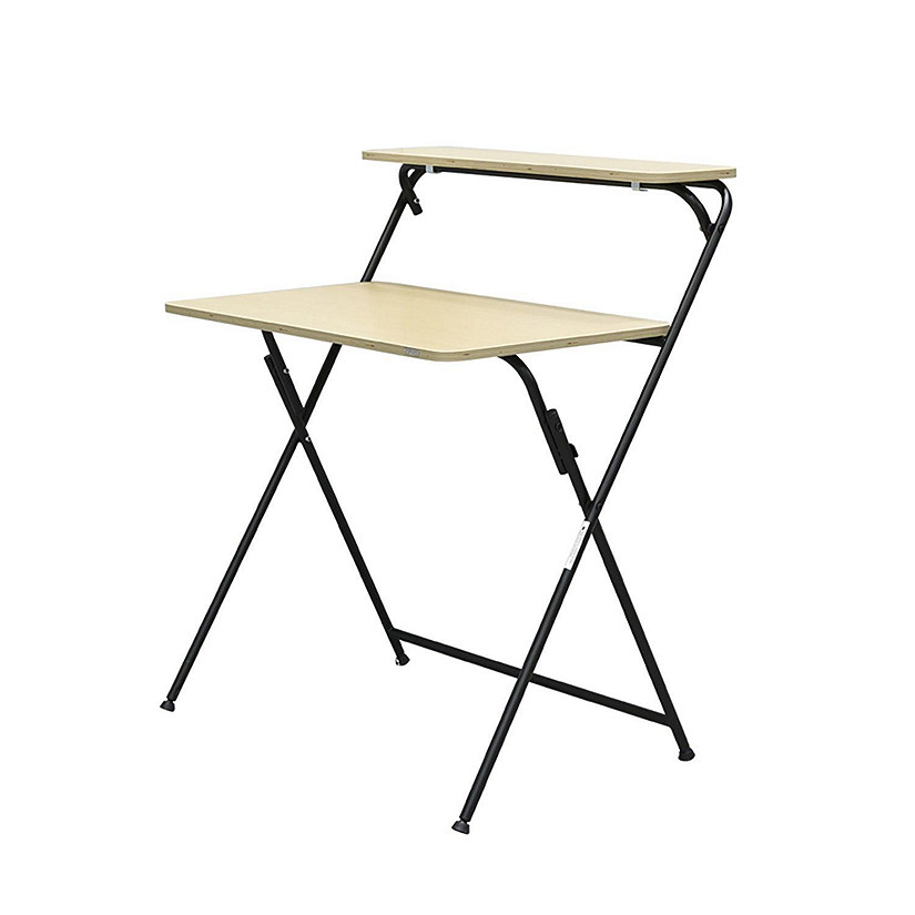 SOFSYS USA Modern Folding Desk 863, TwoTier Oriental Trading