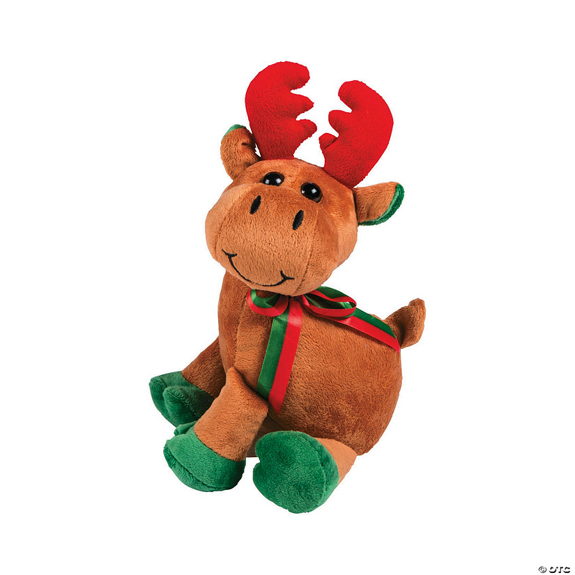 Soft Velour Stuffed Reindeer Image