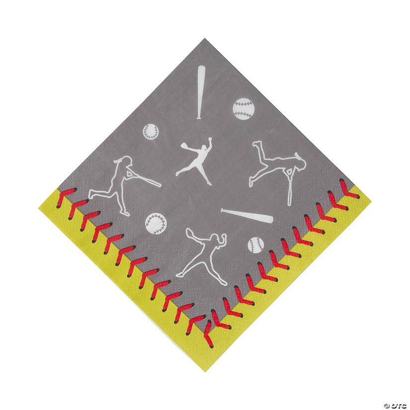 Softball Luncheon Napkins - 16 Pc. Image