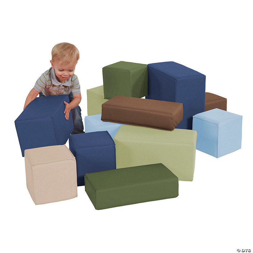 SoftScape Big Block Set, 12-Piece - Earthtone Image