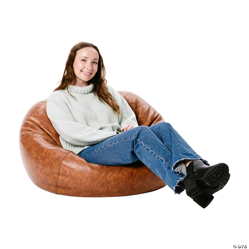SoftScape Classic 35" Standard Bean Bag Distressed - Hazelnut Image