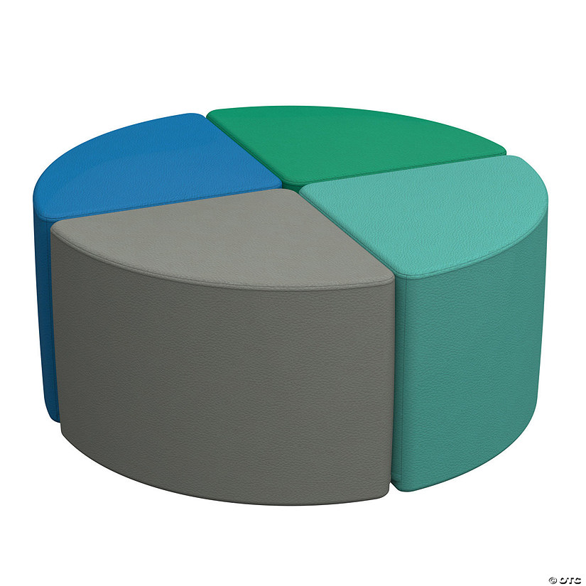 SoftScape Pie Ottoman 16" Height, 4-Piece - Contemporary Image