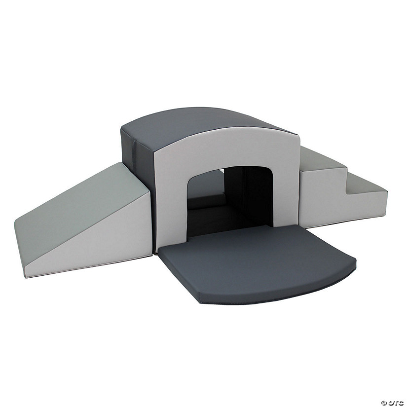 SoftScape Playtime Tunnel Climber Plus - Gray/Light Gray Image