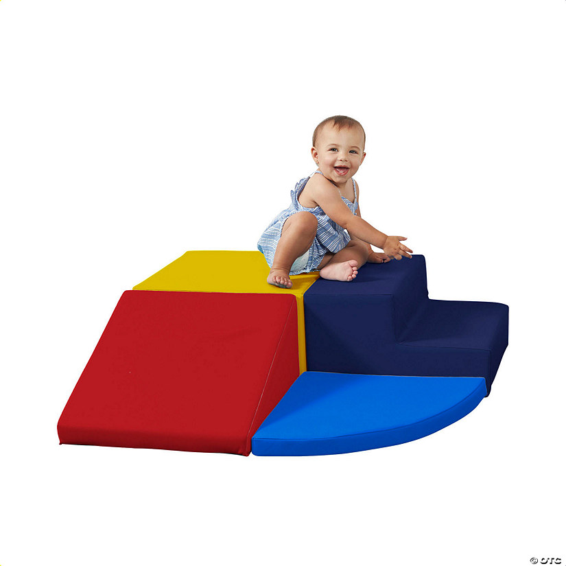 SoftScape Toddler Playtime Corner Climber - Blue/Red Image