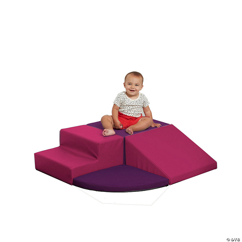 SoftScape Toddler Playtime Corner Climber - Purple/Raspberry Image
