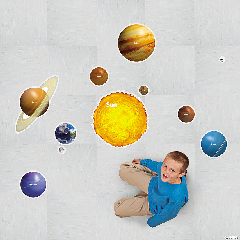 Solar System Floor Clings - 10 Pc. Image