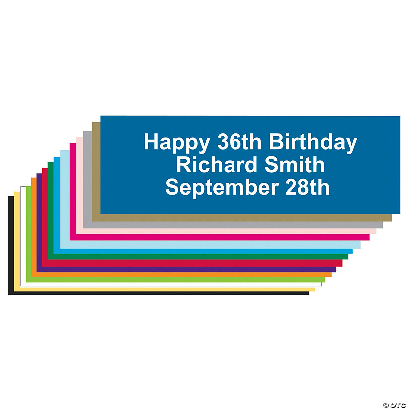 Solid Color Custom Banner Image