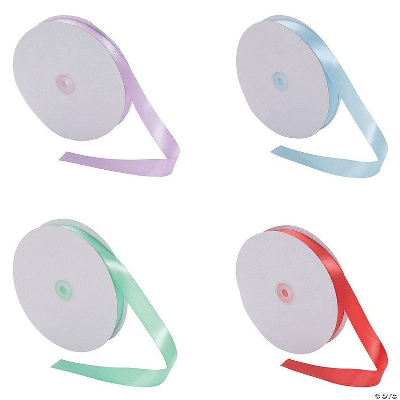 Solid Color Ribbon Assortment 4 Pc.