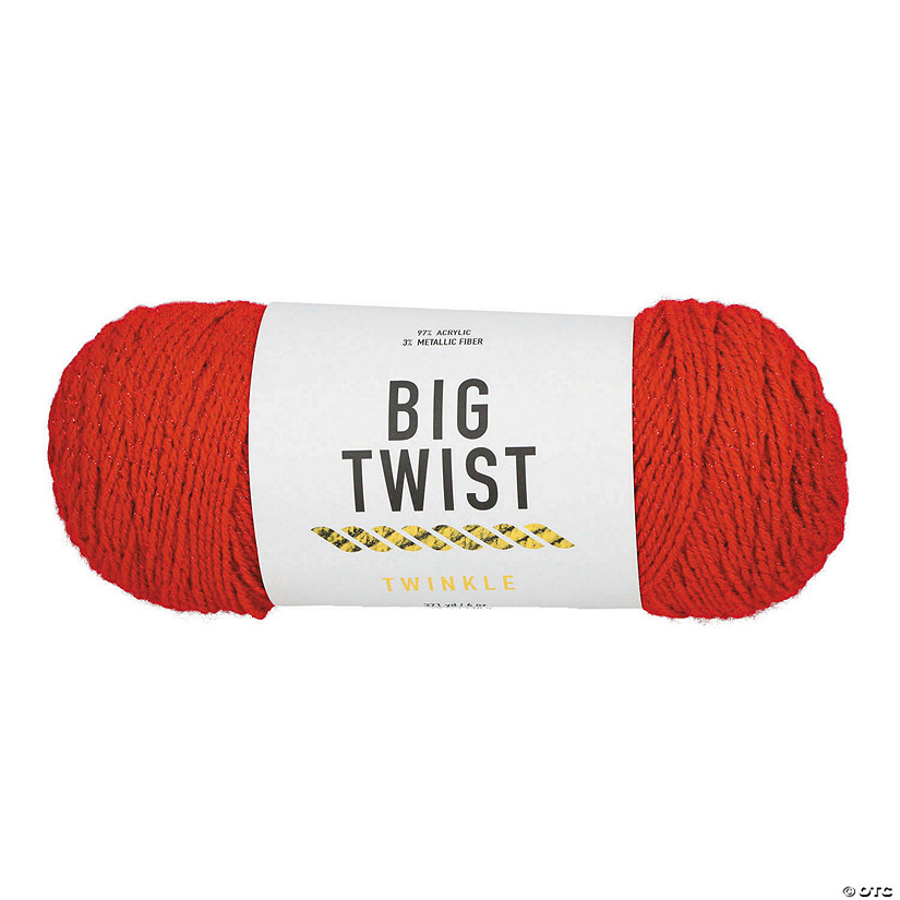 Solid Color Twinkle Medium Weight Acrylic Yarn - 2 Skeins Image
